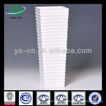 White Ceramic Decorative Vase Tall Wedding Vase